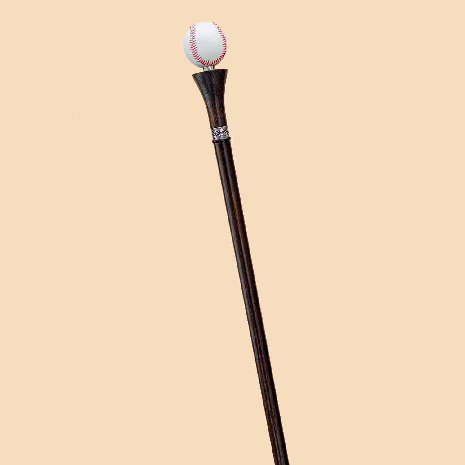 Baseball Walking Cane Sturdy Fully Carved Canes Sticks - Image 10