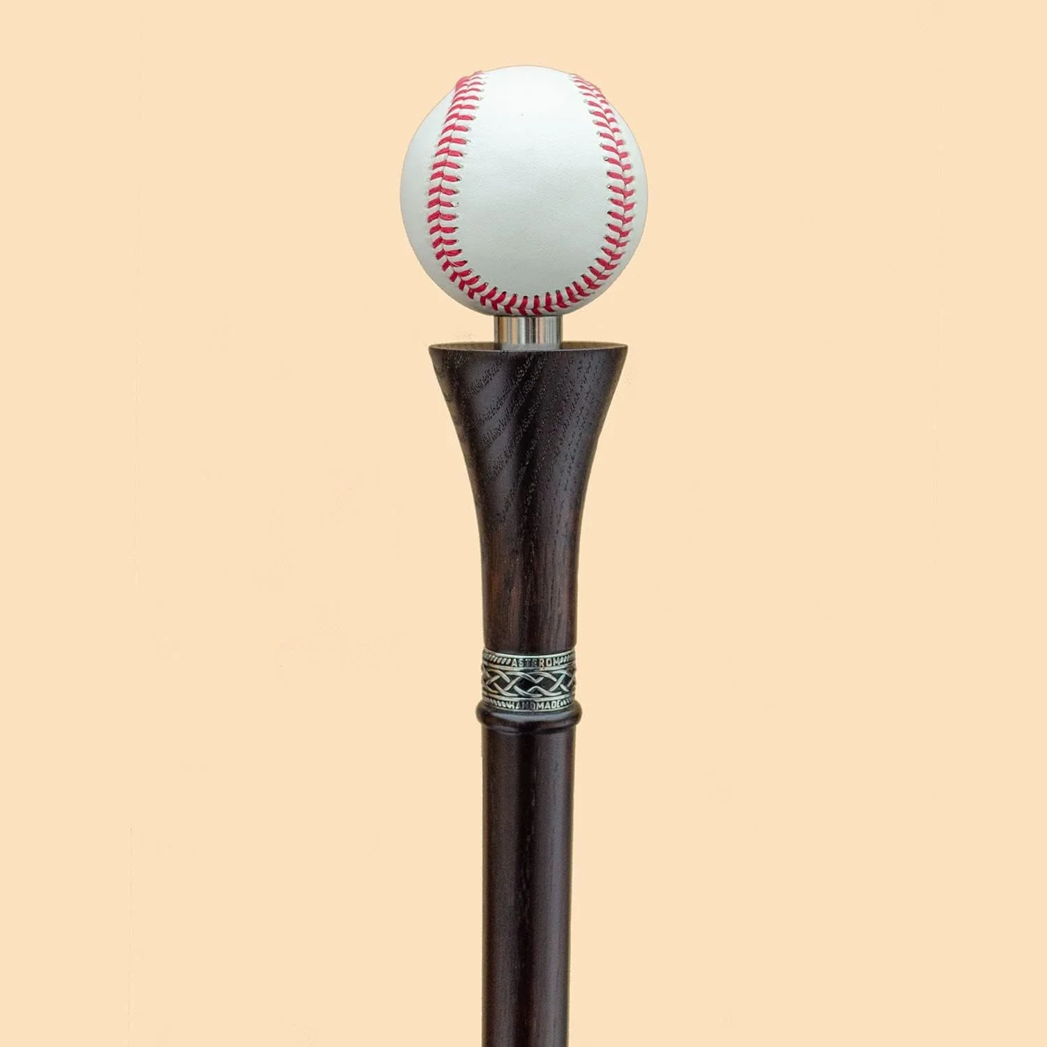 Baseball Walking Cane Sturdy Fully Carved Canes Sticks - Image 9