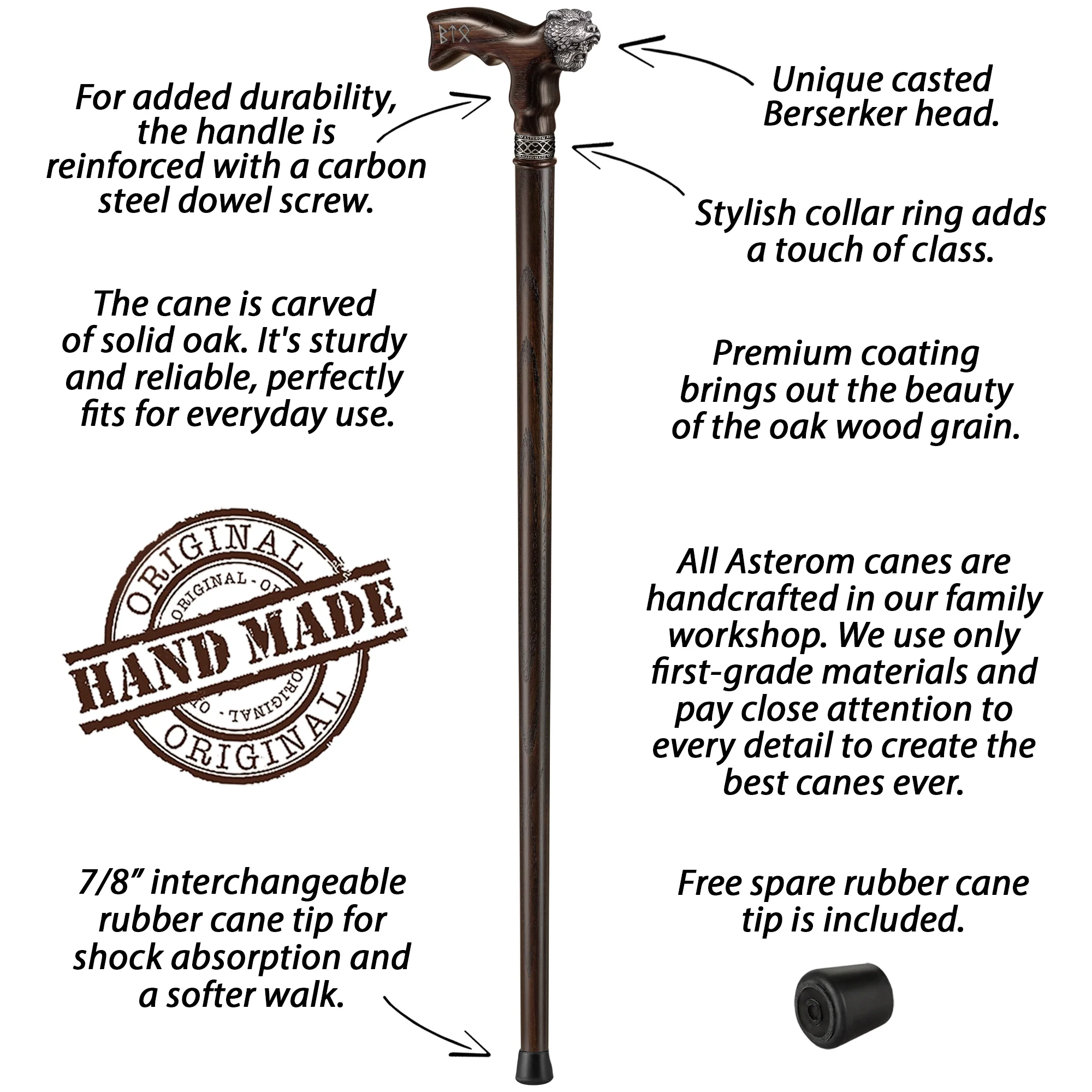 Berserker Cool Walking Cane for Men - Image 5