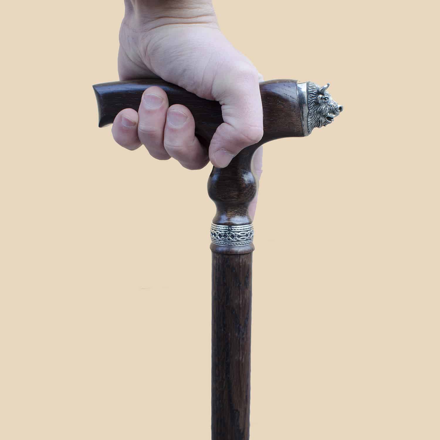 Bull Walking Cane - Custom Length and Color - Image 5