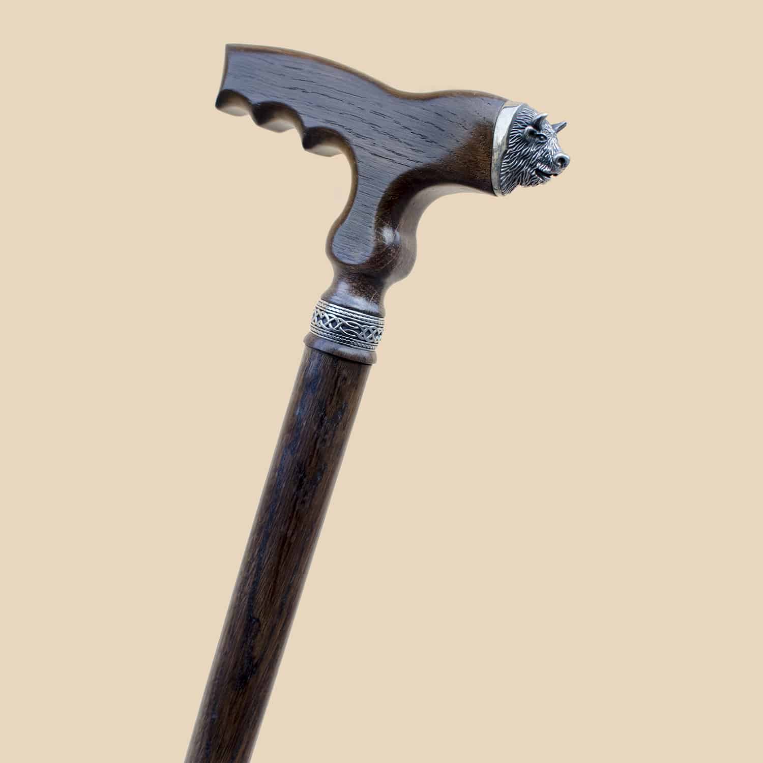 Bull Walking Cane - Custom Length and Color - Image 6