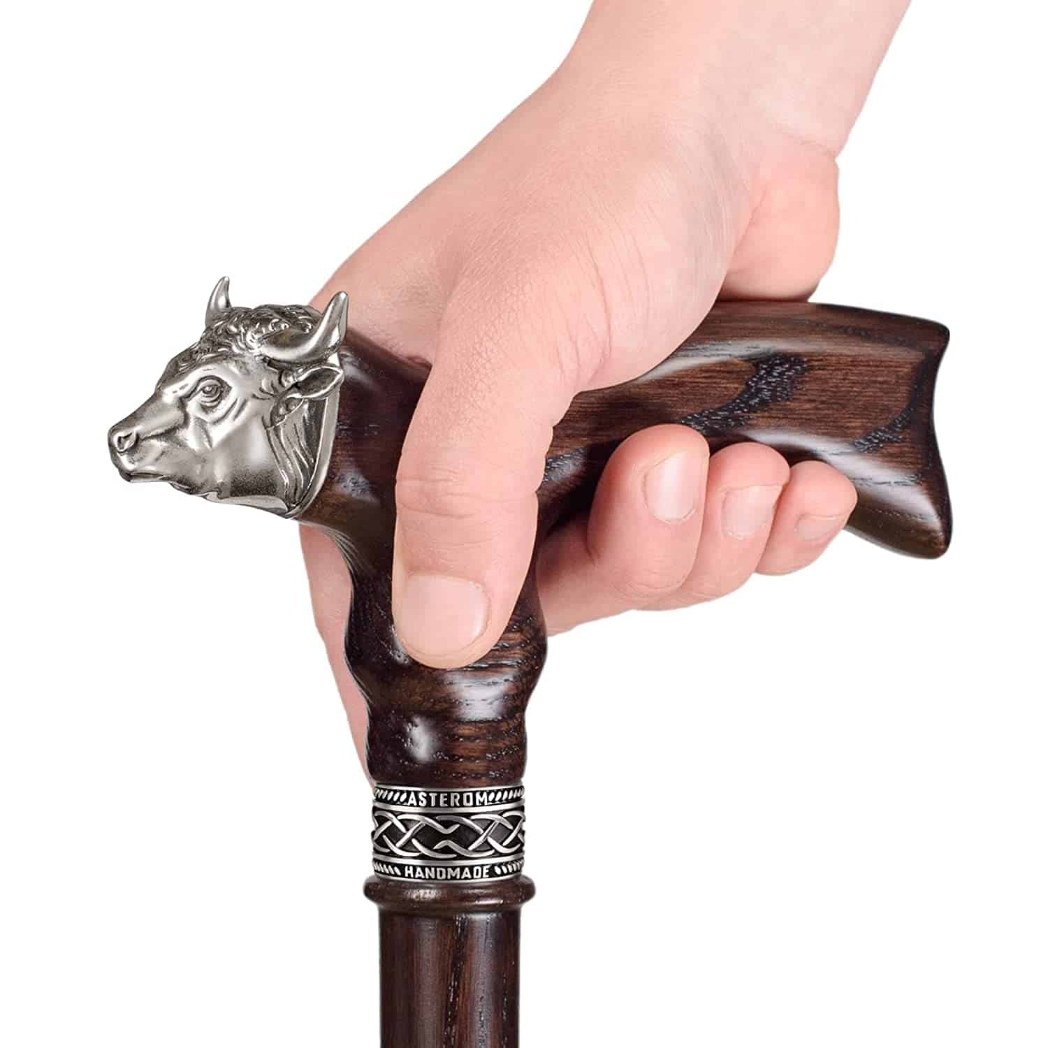 Bull Walking Cane, Custom Length & Color - Image 9