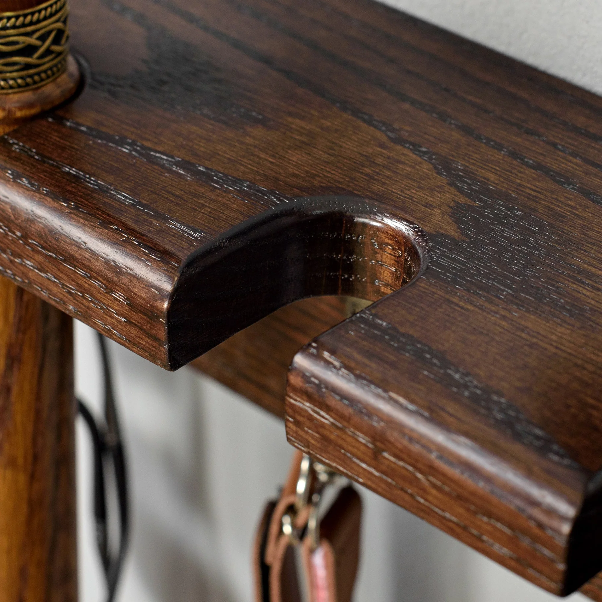 Custom Stylish Wooden Wall Holder for Canes Walking Sticks - Image 8