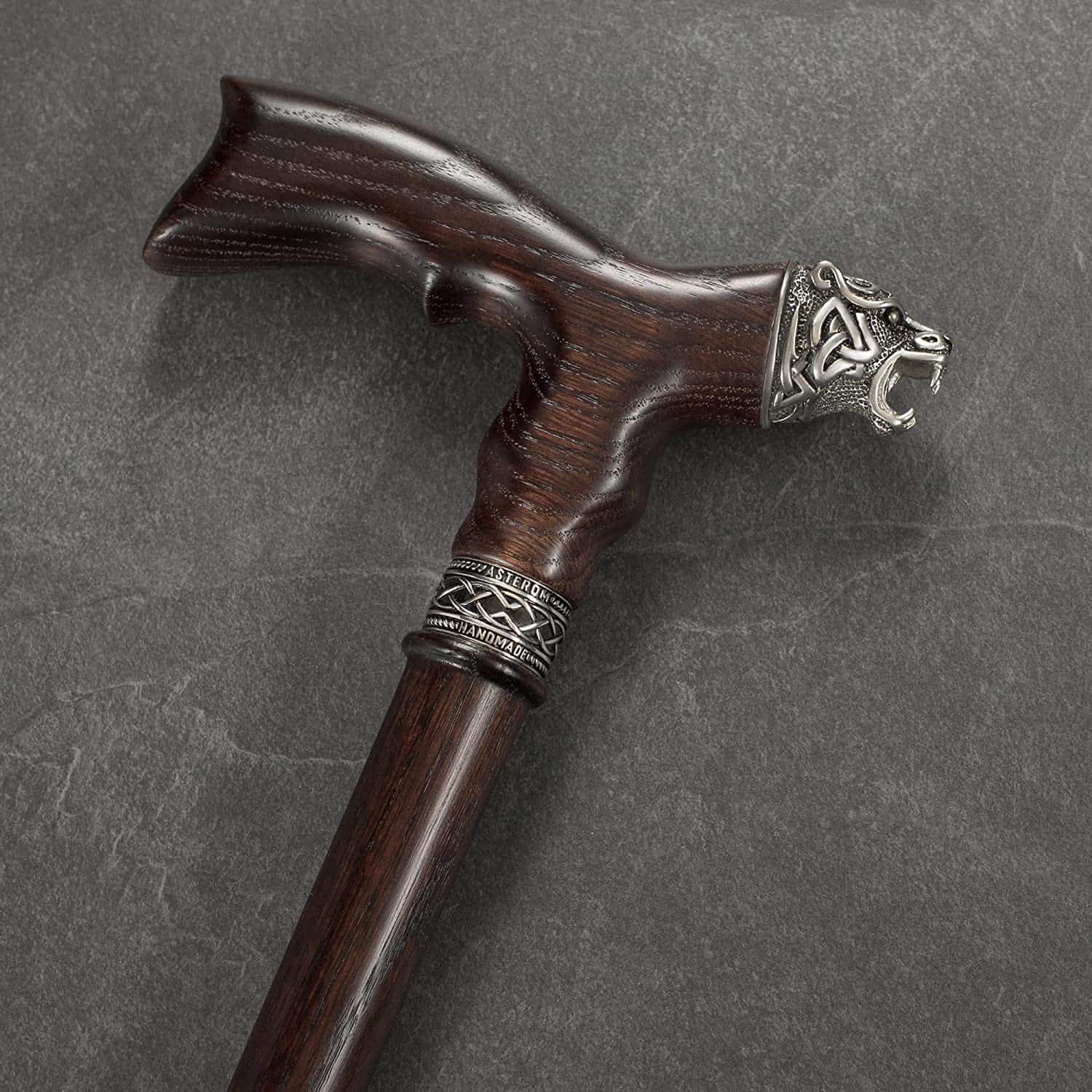 Celtic Bear - Custom Length & Color, Stylish Walking Cane - Image 11