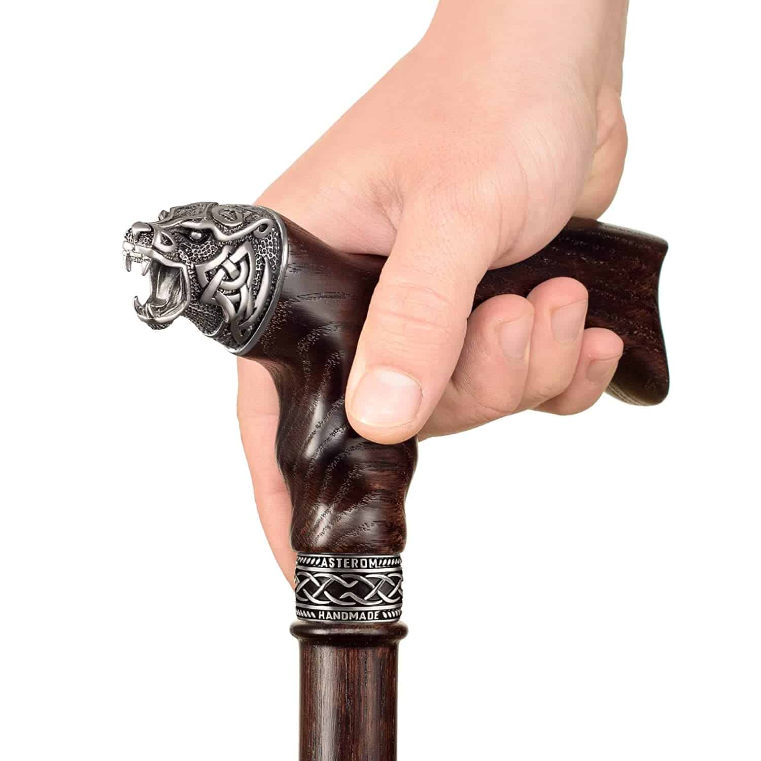 Celtic Bear - Custom Length & Color, Stylish Walking Cane - Image 7