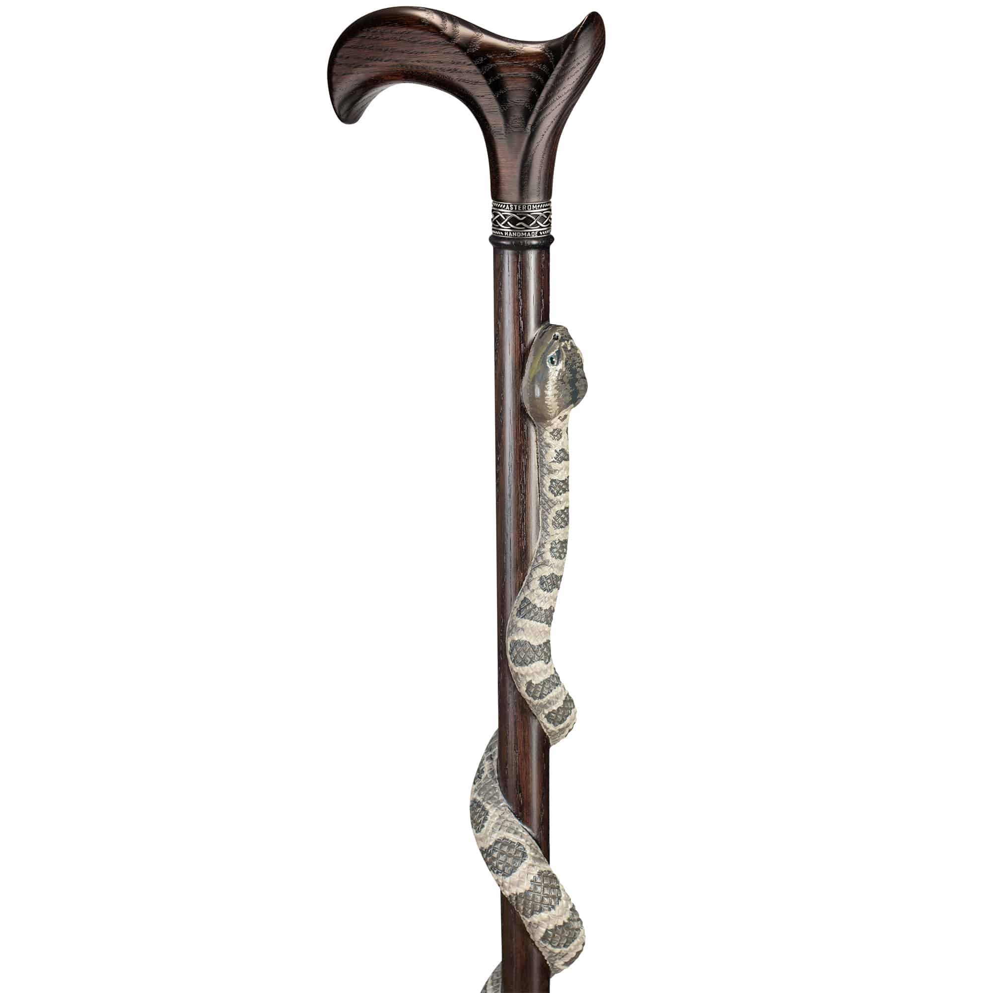 Hand-Painted Rattlesnake Cane - Custom Length and Color - Image 10