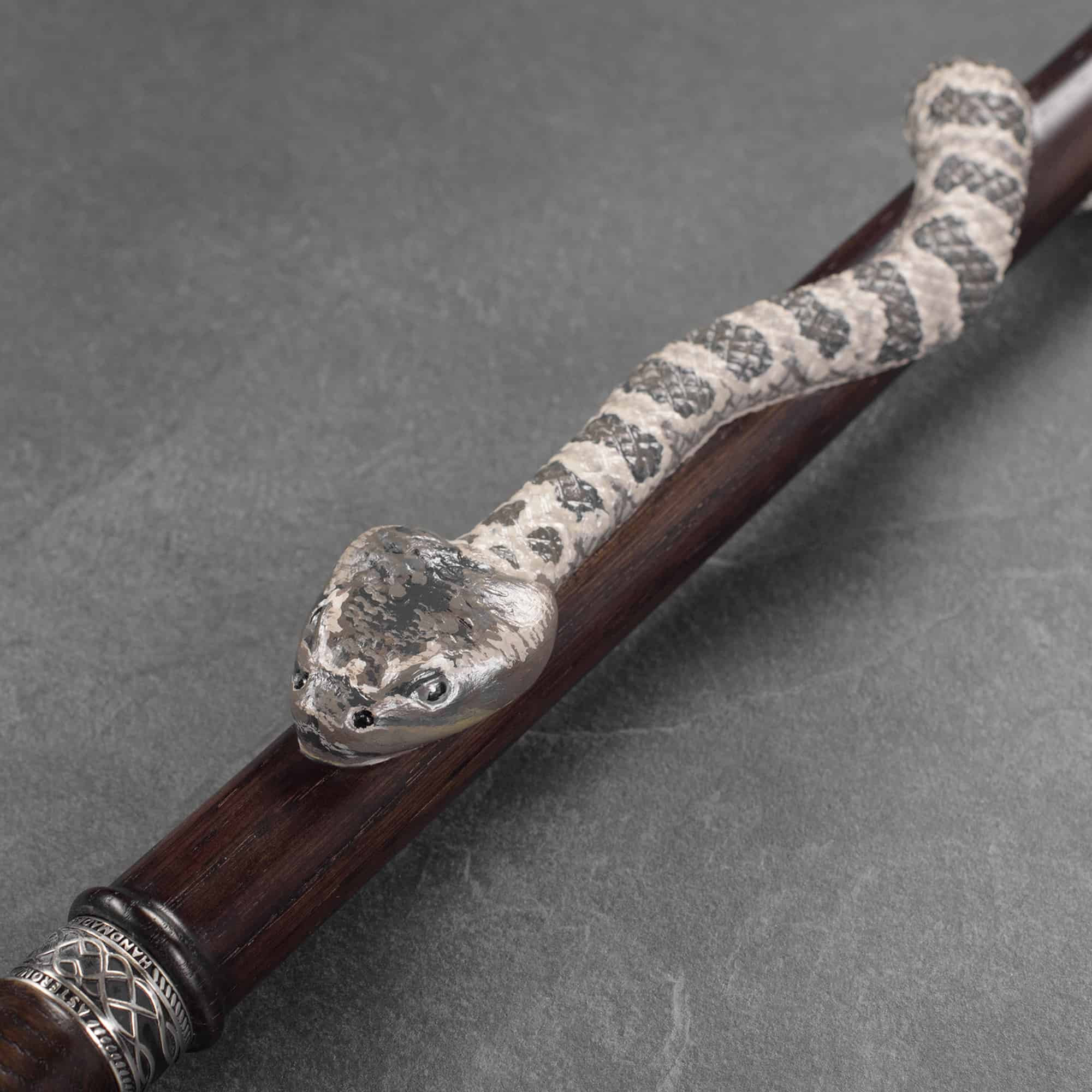 Hand-Painted Rattlesnake Cane - Custom Length and Color - Image 5