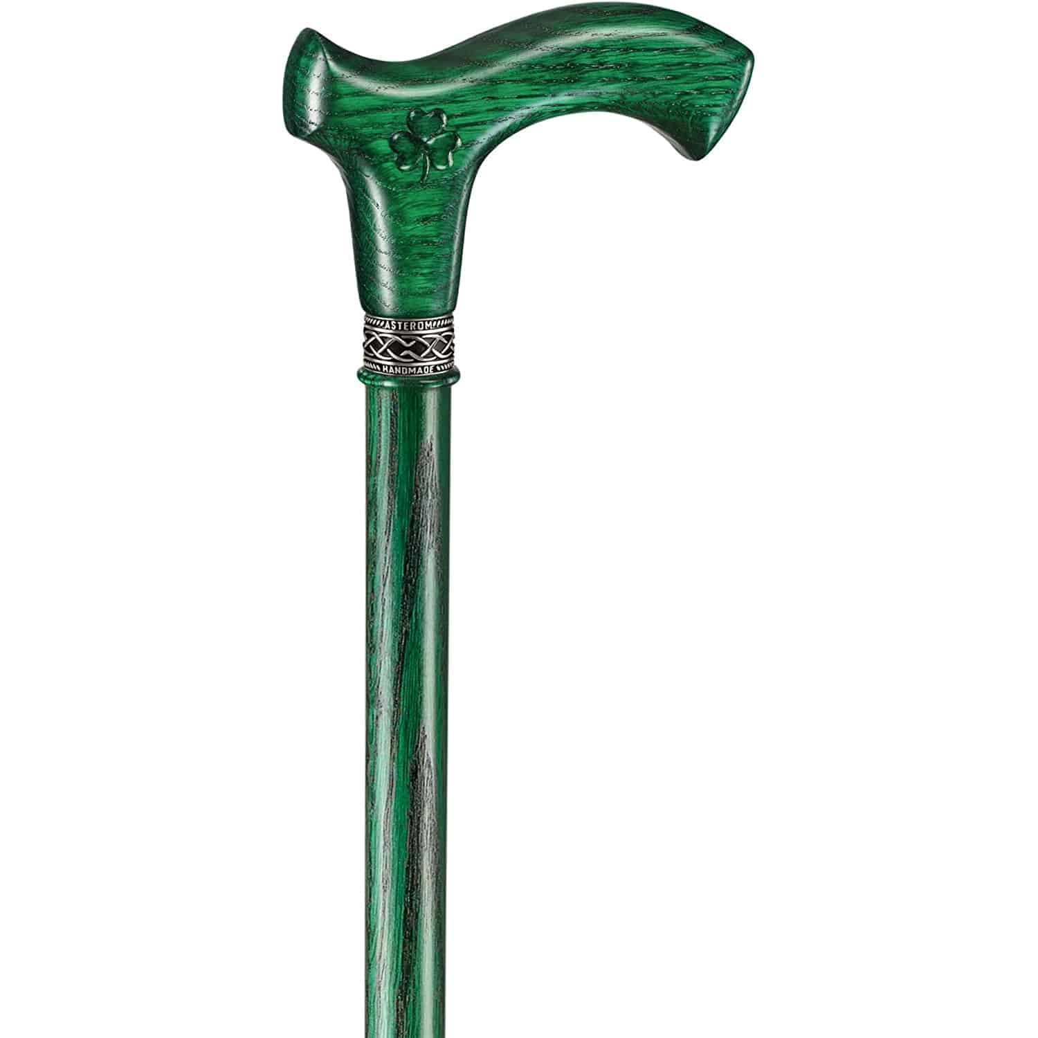 Irish Walking Cane for Men - Shamrock- Green Cane - Image 5