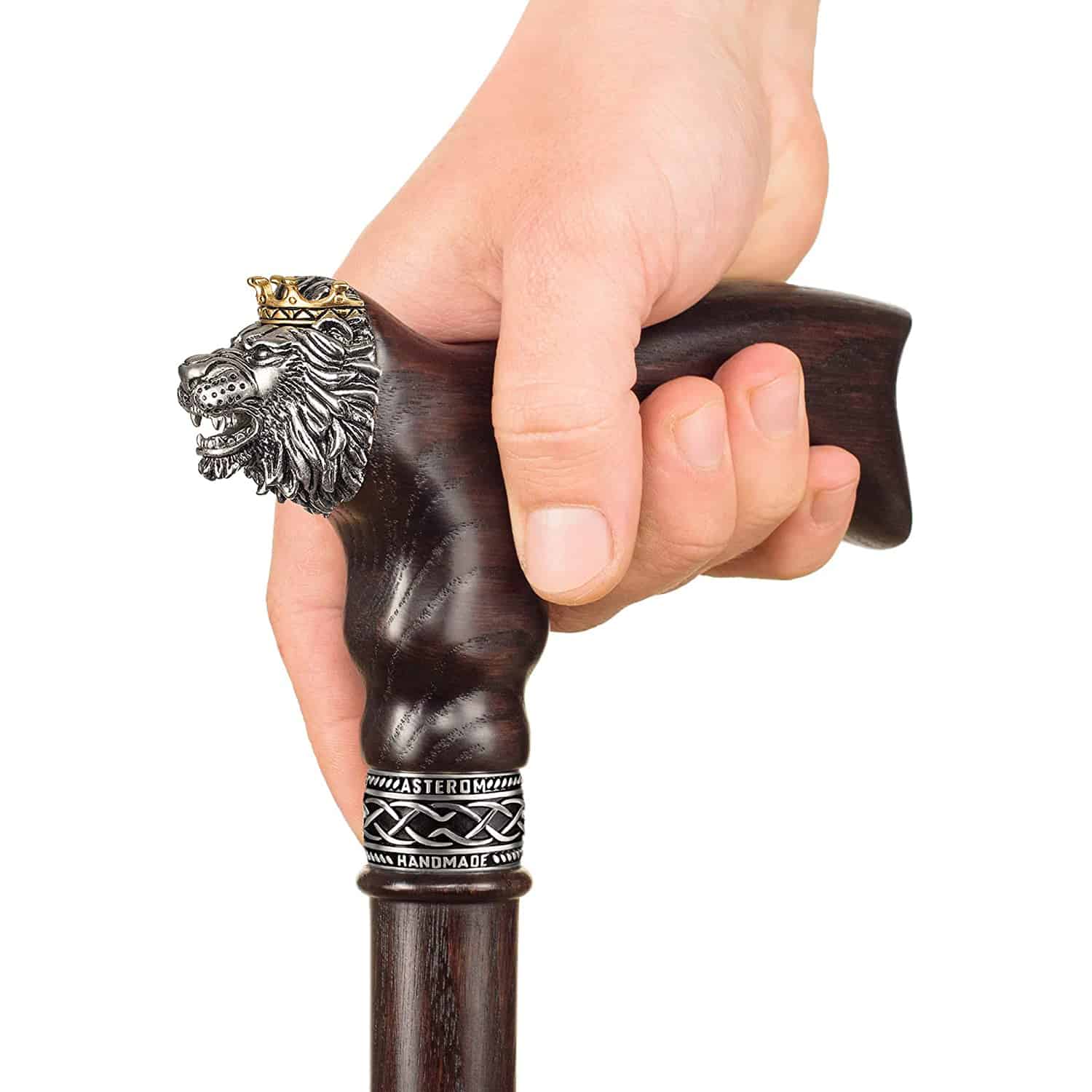 Exclusive Lion King Wooden Walking Cane for Men - Image 9