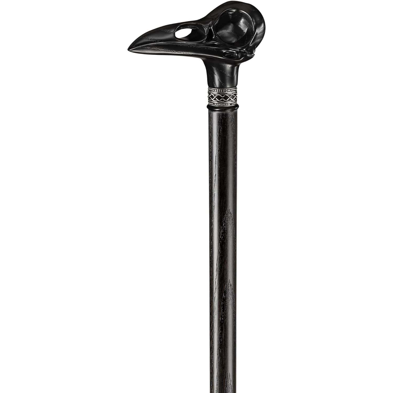 Raven Skull Walking Cane, Custom Length & Color - Image 3