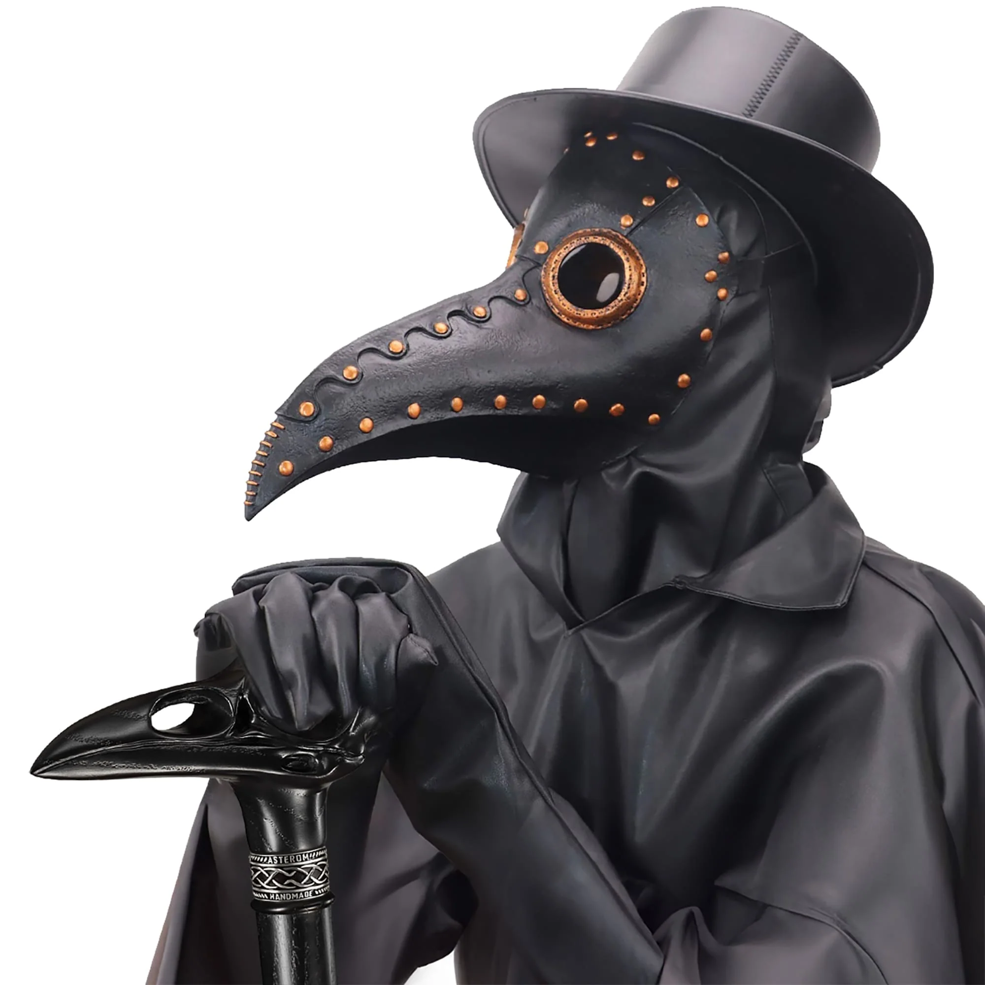 Plague Doctor Cane, Raven Skull, Gothic Cane for Men - Image 9