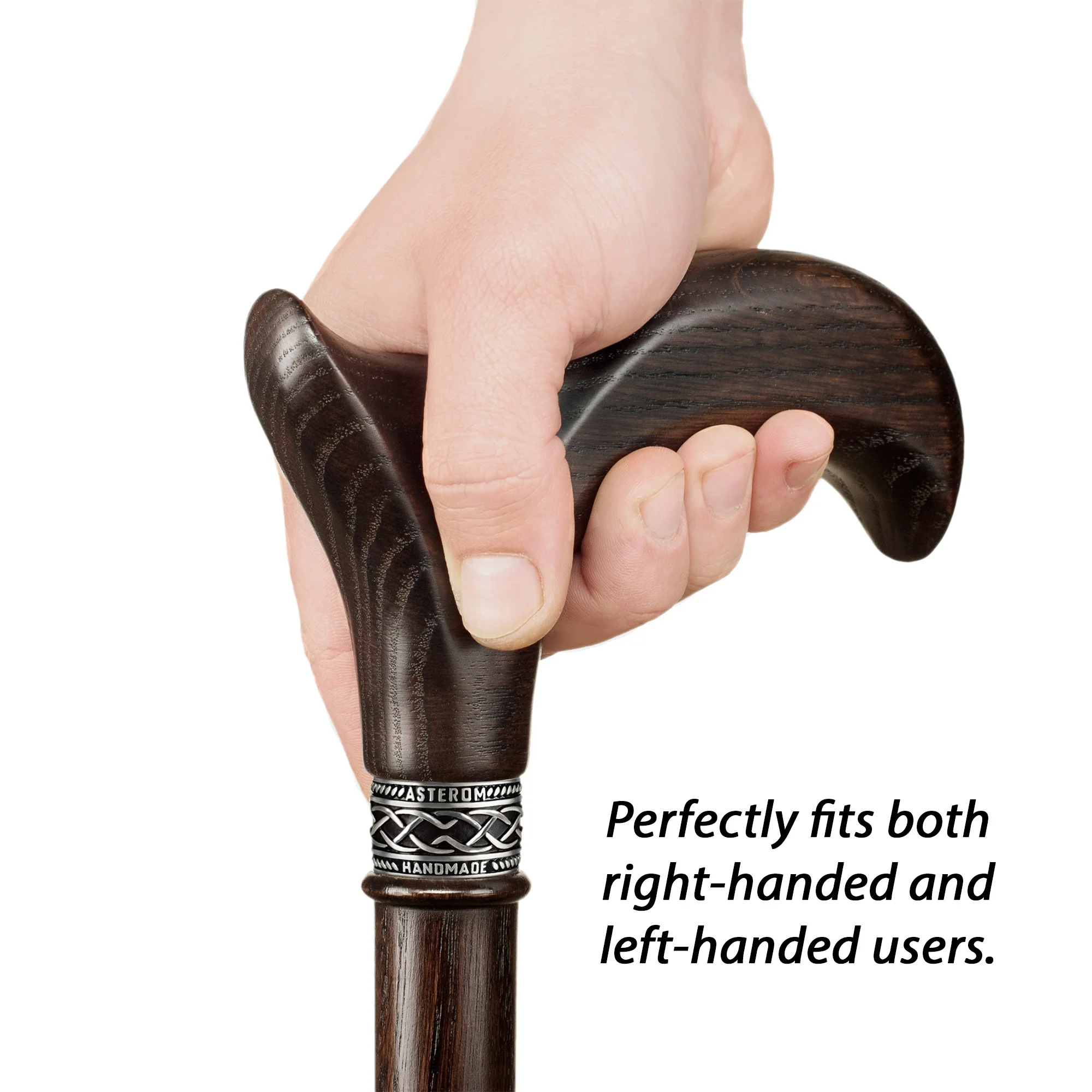 Fashionable Walking Cane for Men and Women, Oak Wood - Image 13