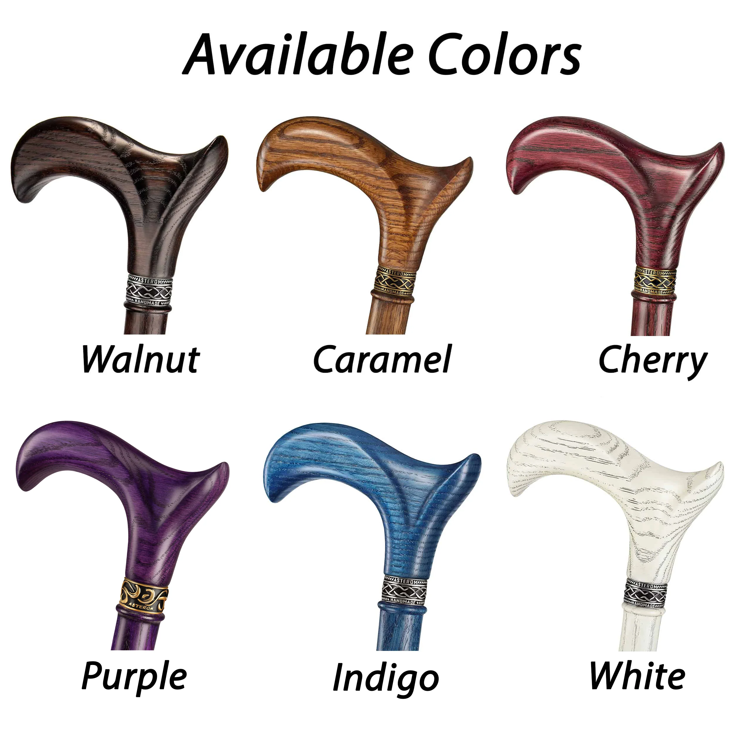 Fashionable Walking Cane for Men and Women, Oak Wood - Image 6
