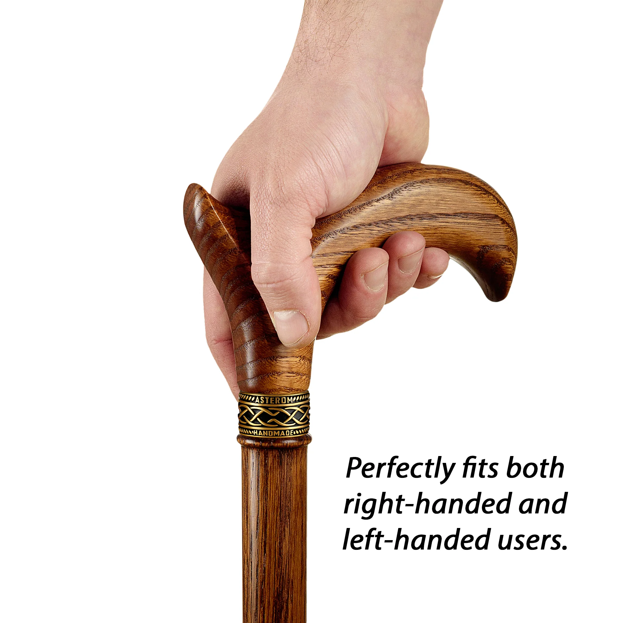 Handmade Ergonomic Wooden Cane for Men and Women - Image 13