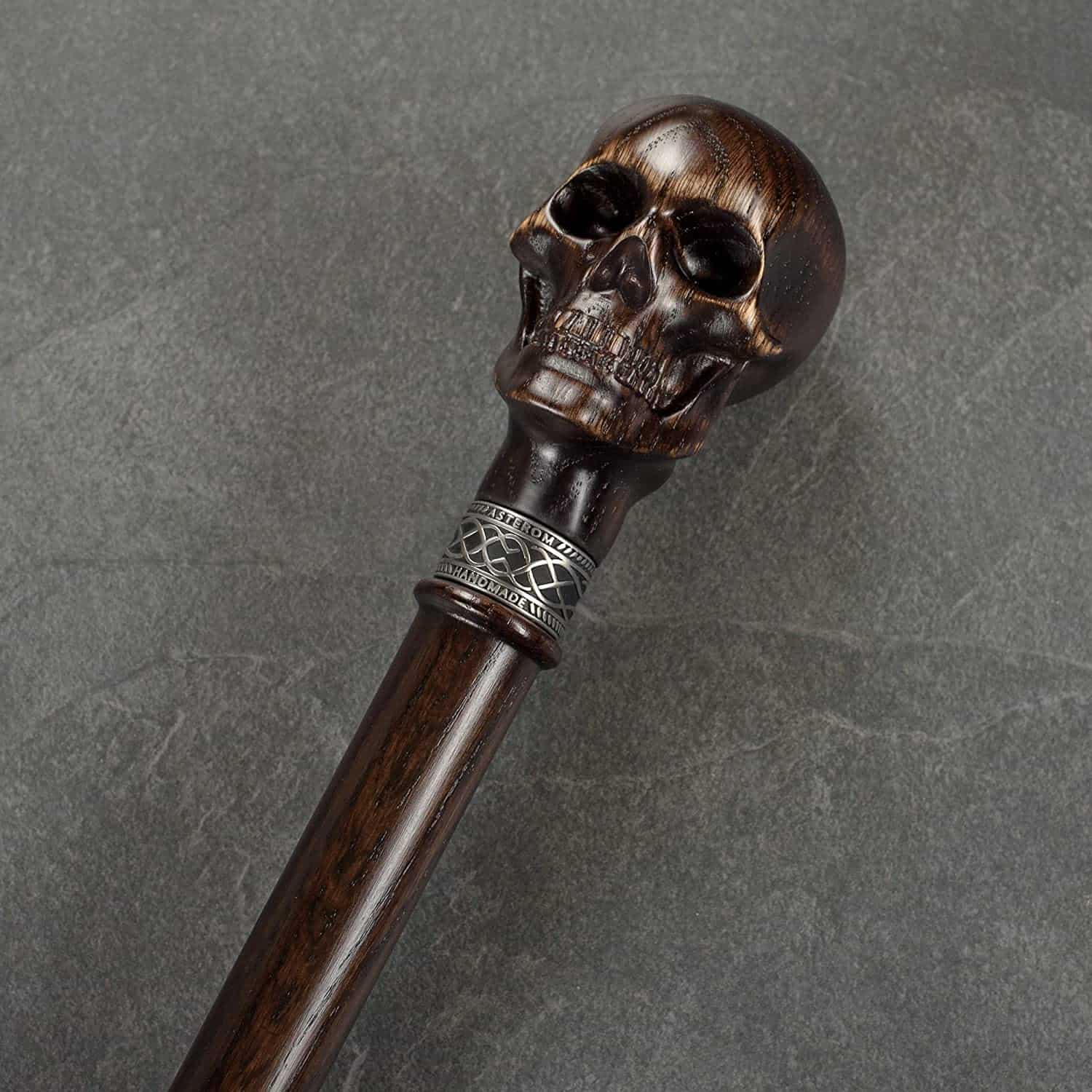 Skull Walking Cane Sturdy Fully Carved Canes Sticks - Image 9