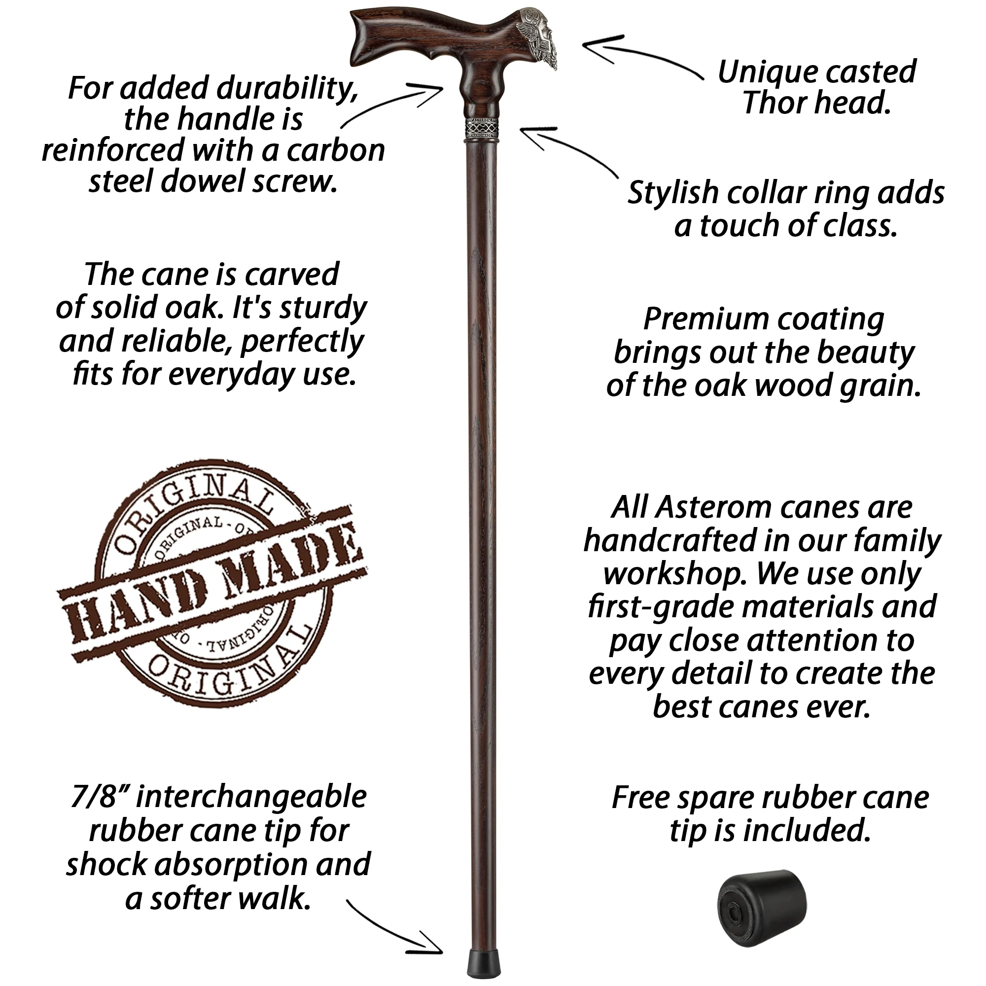 Thor Viking - Fashionable Walking Cane for Men - Image 6