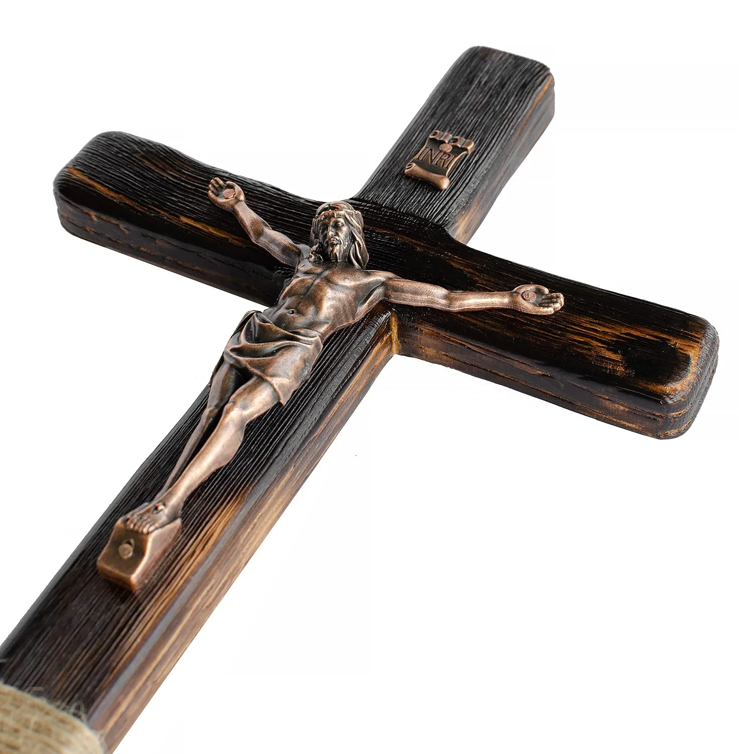 Unique Crucifix Rustic Wall Cross, Wooden Home Decor - Image 6