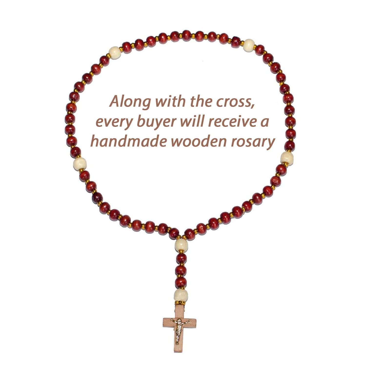 Unique Crucifix Rustic Wall Cross, Wooden Home Decor - Image 8
