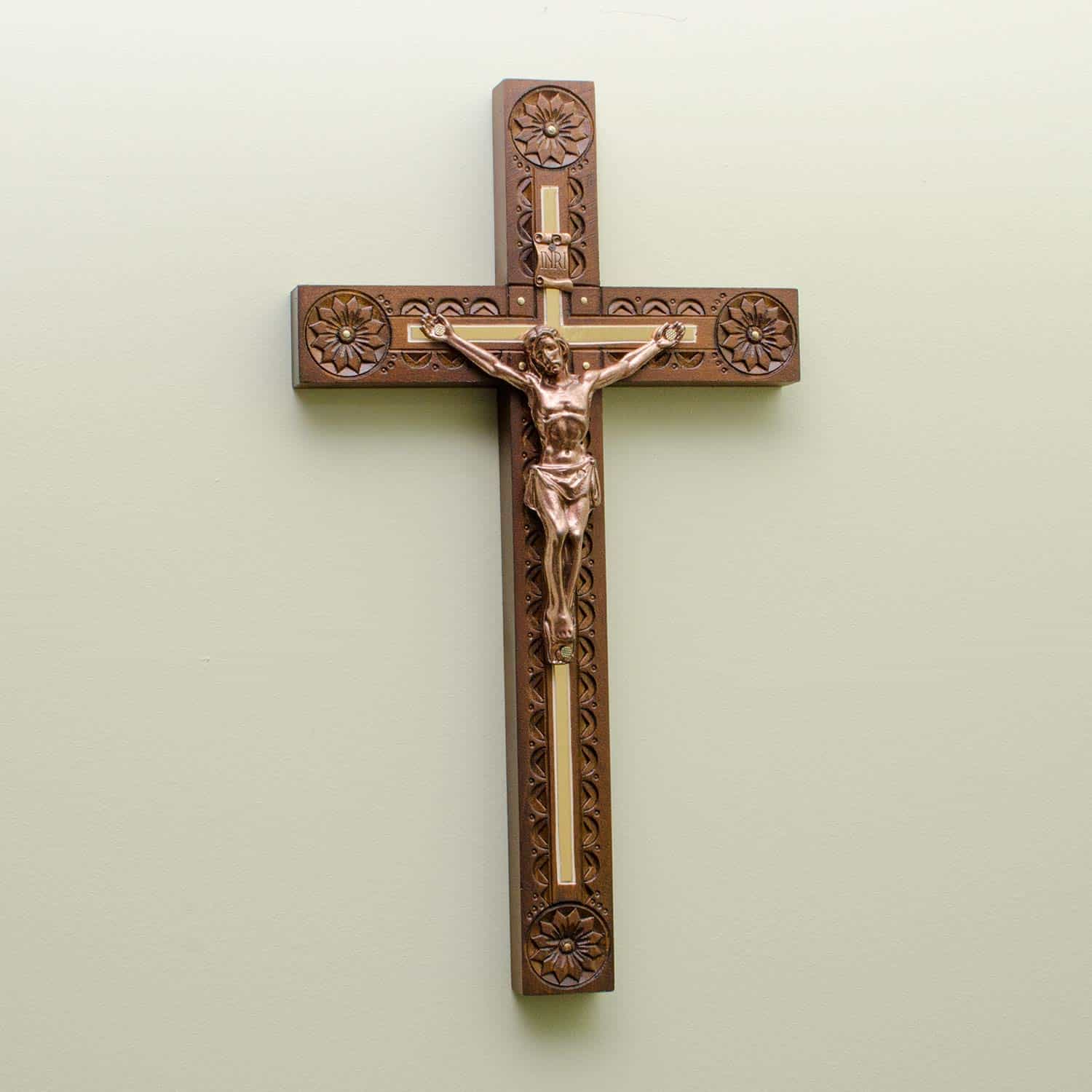 Unique Crucifix Wall Cross, Wooden Home Decor - Image 5