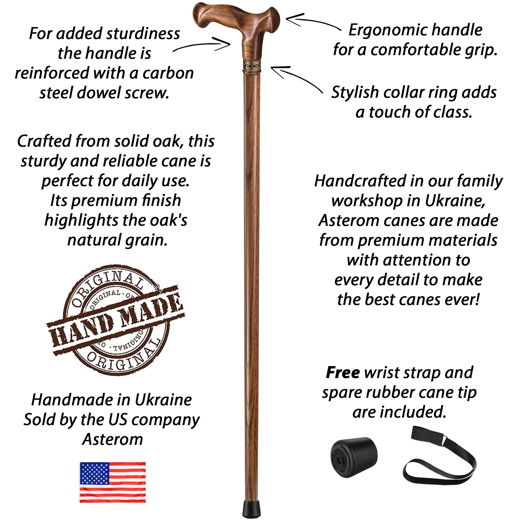 Sturdy Ergonomic Walking Cane for Seniors - Image 22