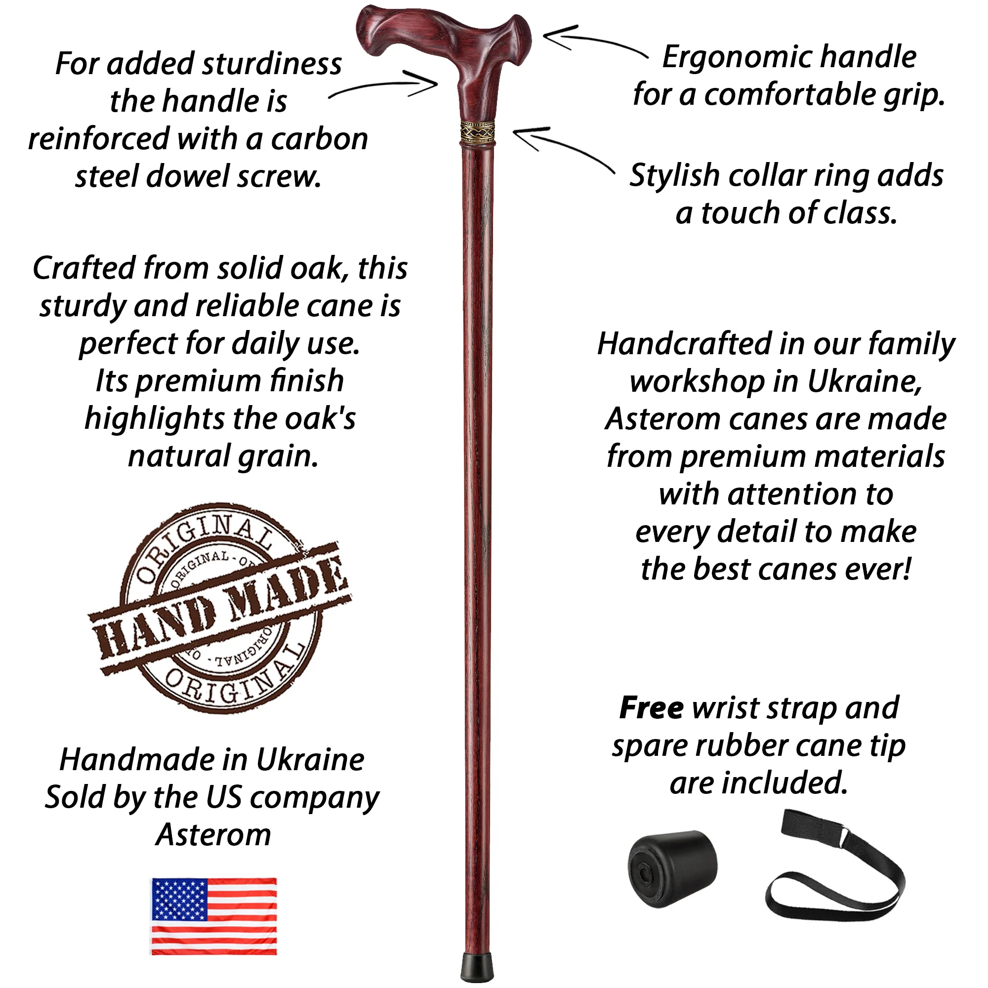 Sturdy Ergonomic Walking Cane for Seniors - Image 6