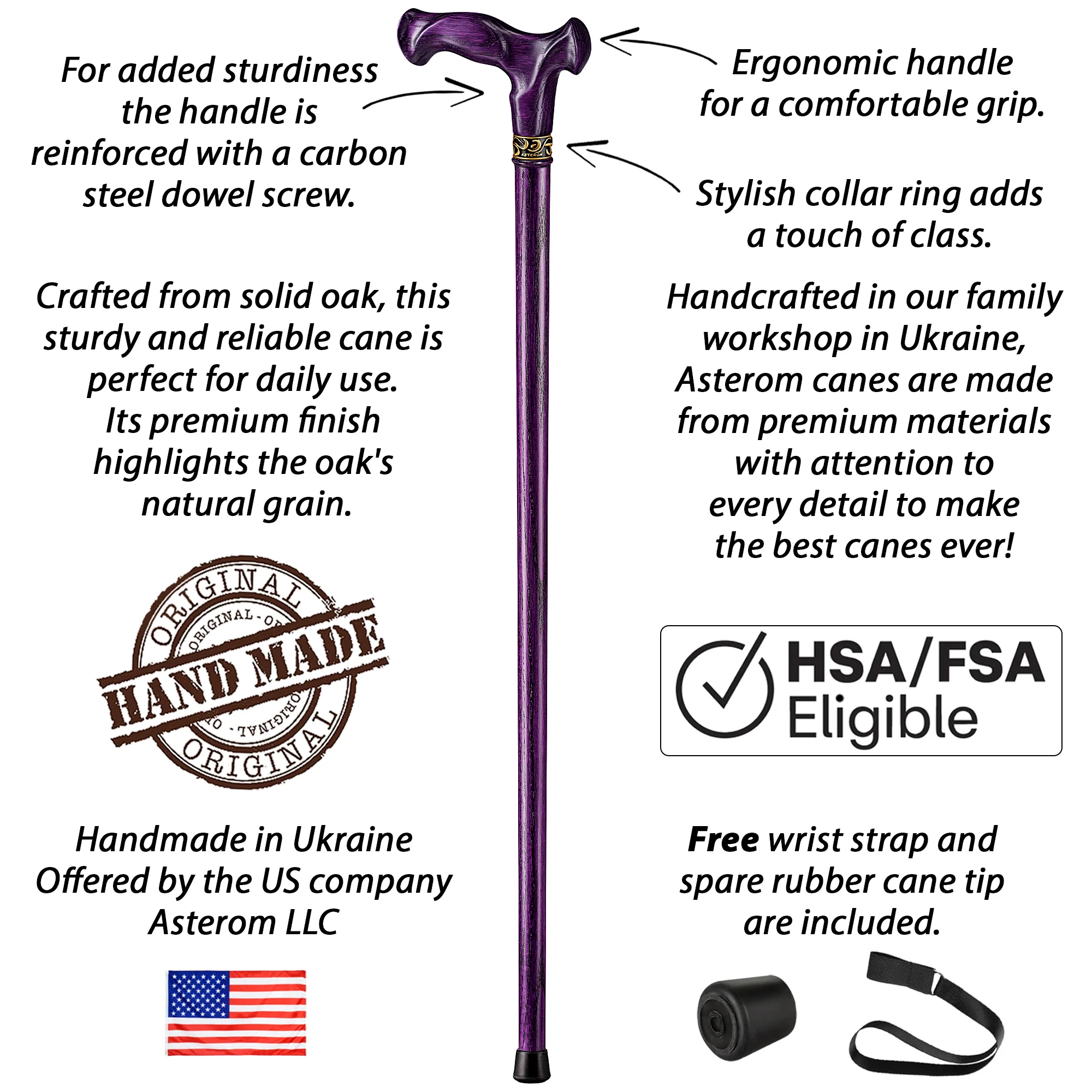 Sturdy Ergonomic Walking Cane for Seniors - Image 38