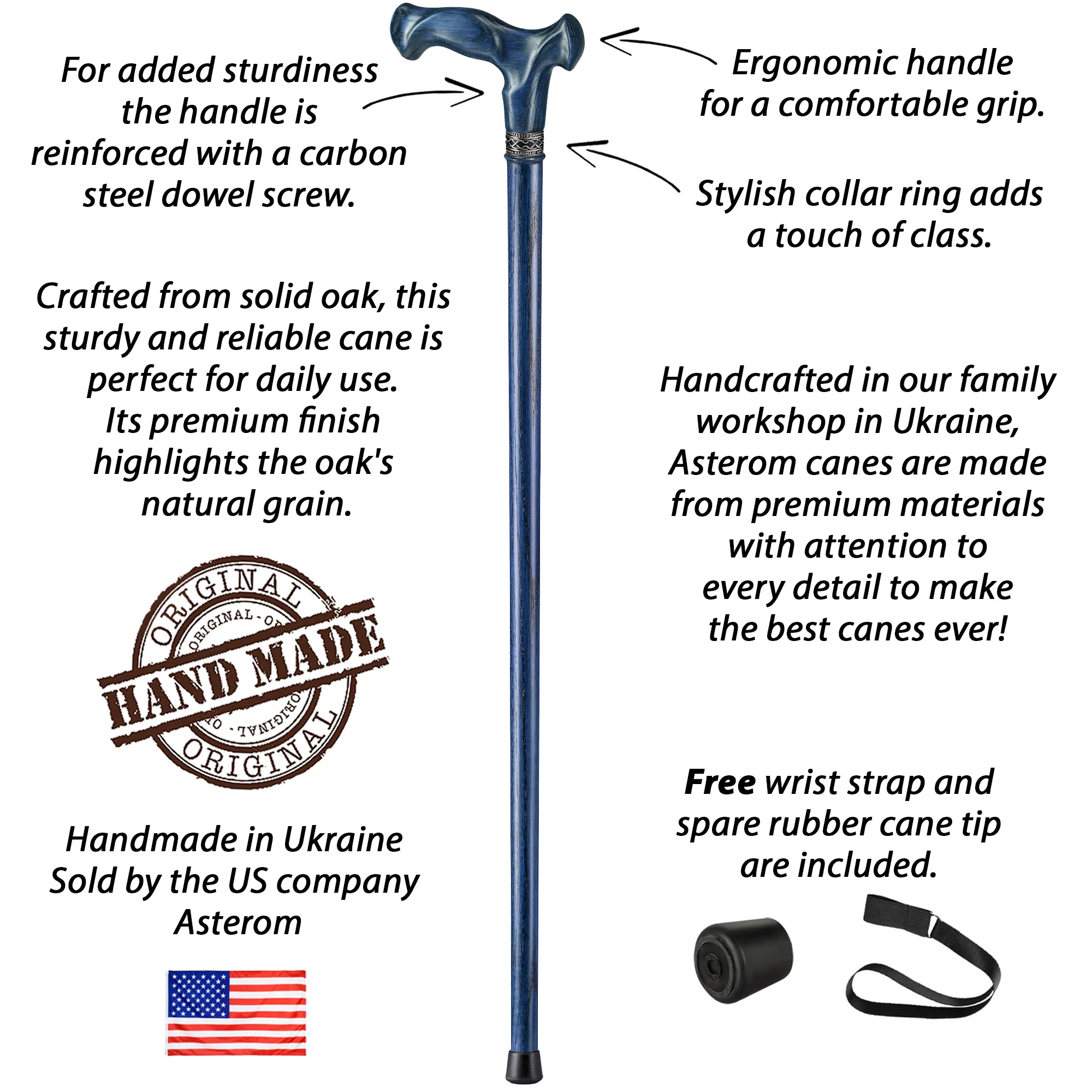 Sturdy Ergonomic Walking Cane for Seniors - Image 31