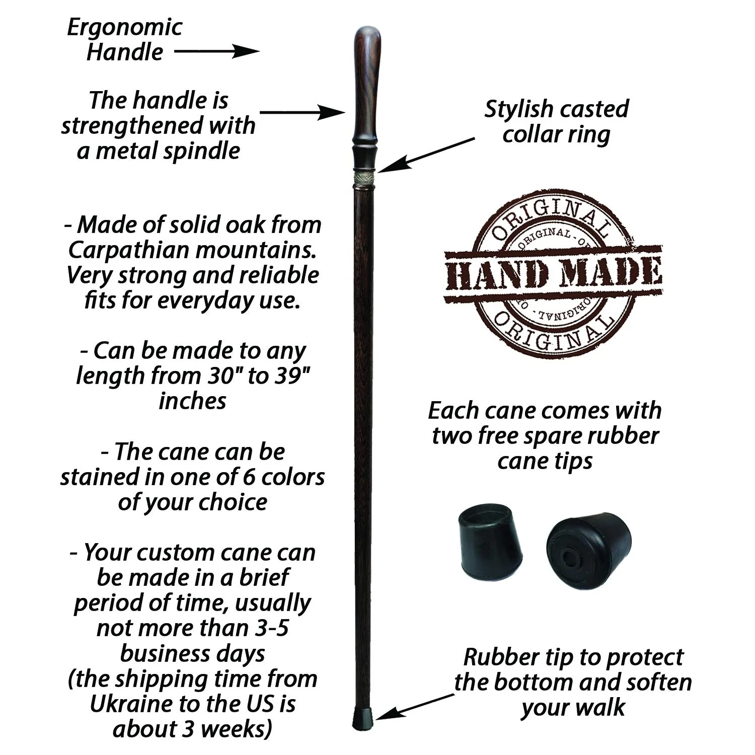 Walking Stick - Custom Length and Color - Image 4