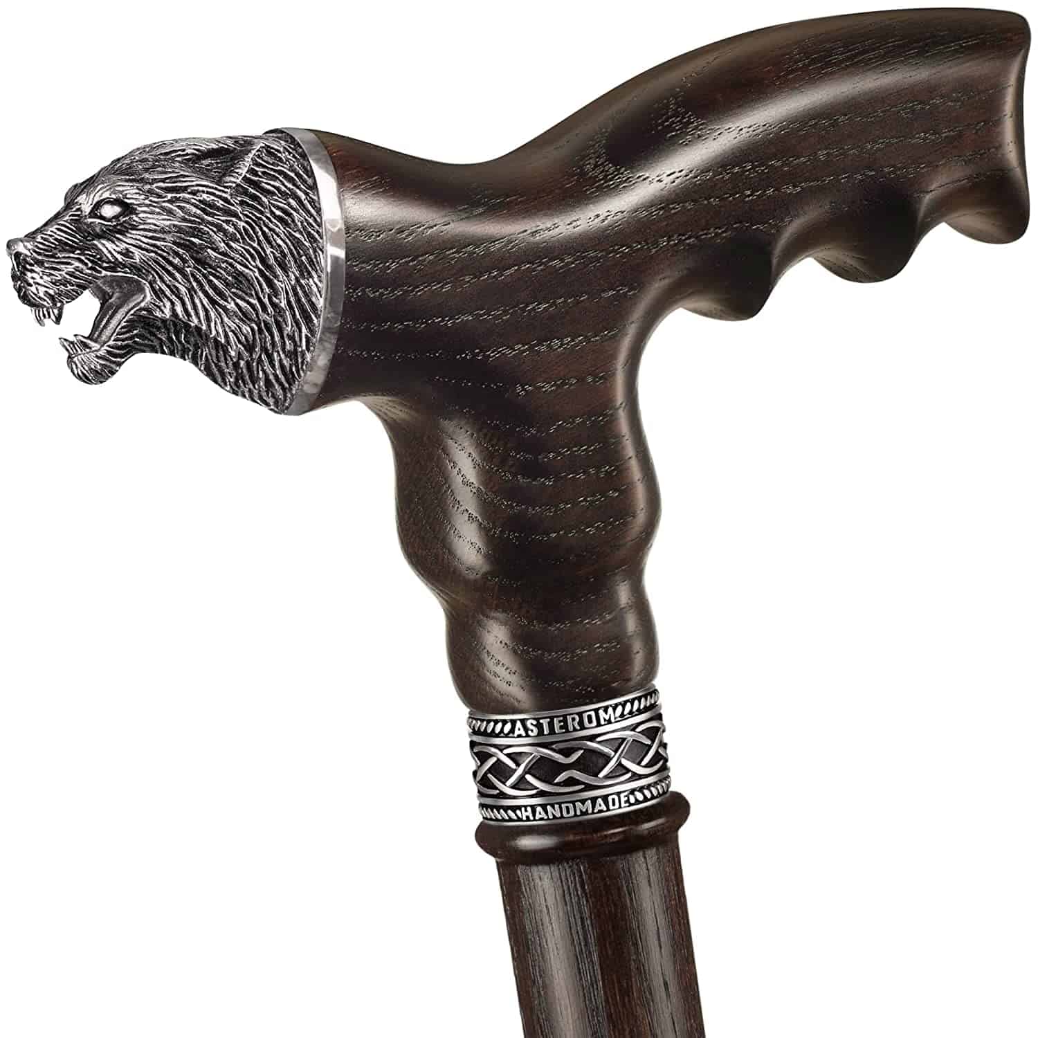 Wolf Walking Cane, Custom Length & Color - Image 2